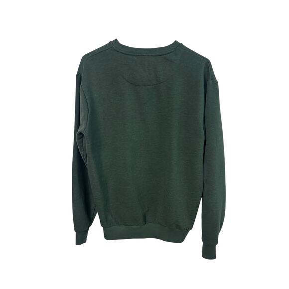 Christmas Denim & Flower Ricky Singh Sweatshirt‎ L Green Teddy Bear - Picture 3 of 8